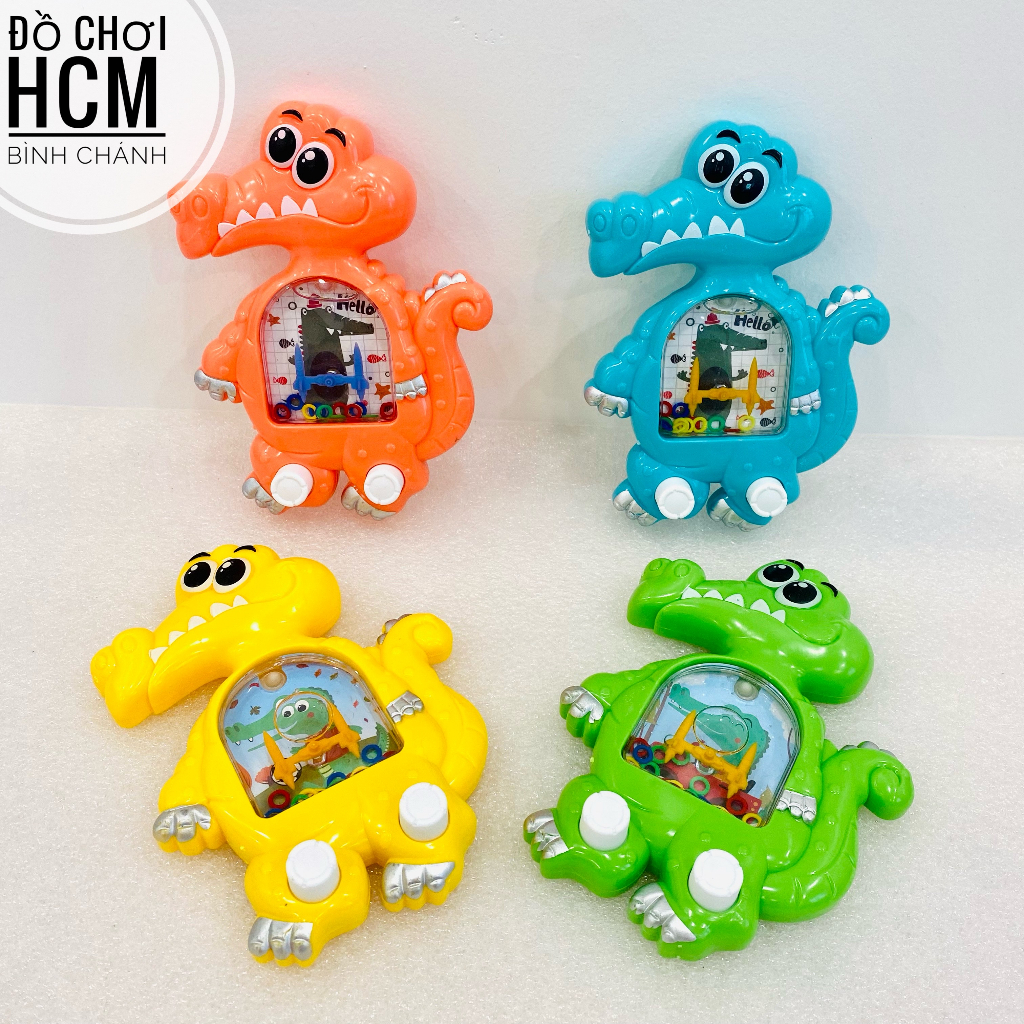 Đồ chơi trẻ em máy chơi game bắn vòng nước dành cho bé thích chơi bấm nước xếp vòng, bắn vòng nước hình thú