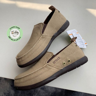 Giày vải cross walu accent màu kaki nâu cho nam, chống trơn trượt, kháng khuẩn khử mùi hạn chế hôi chân.