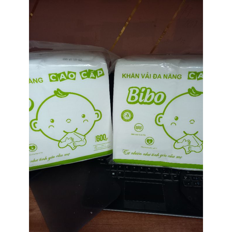 Khăn khô đa năng BIBO - Khăn khô đa năng BIBO bịch 600g