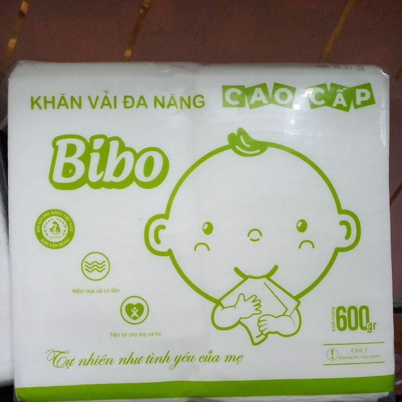 Khăn khô đa năng BIBO - Khăn khô đa năng BIBO bịch 600g