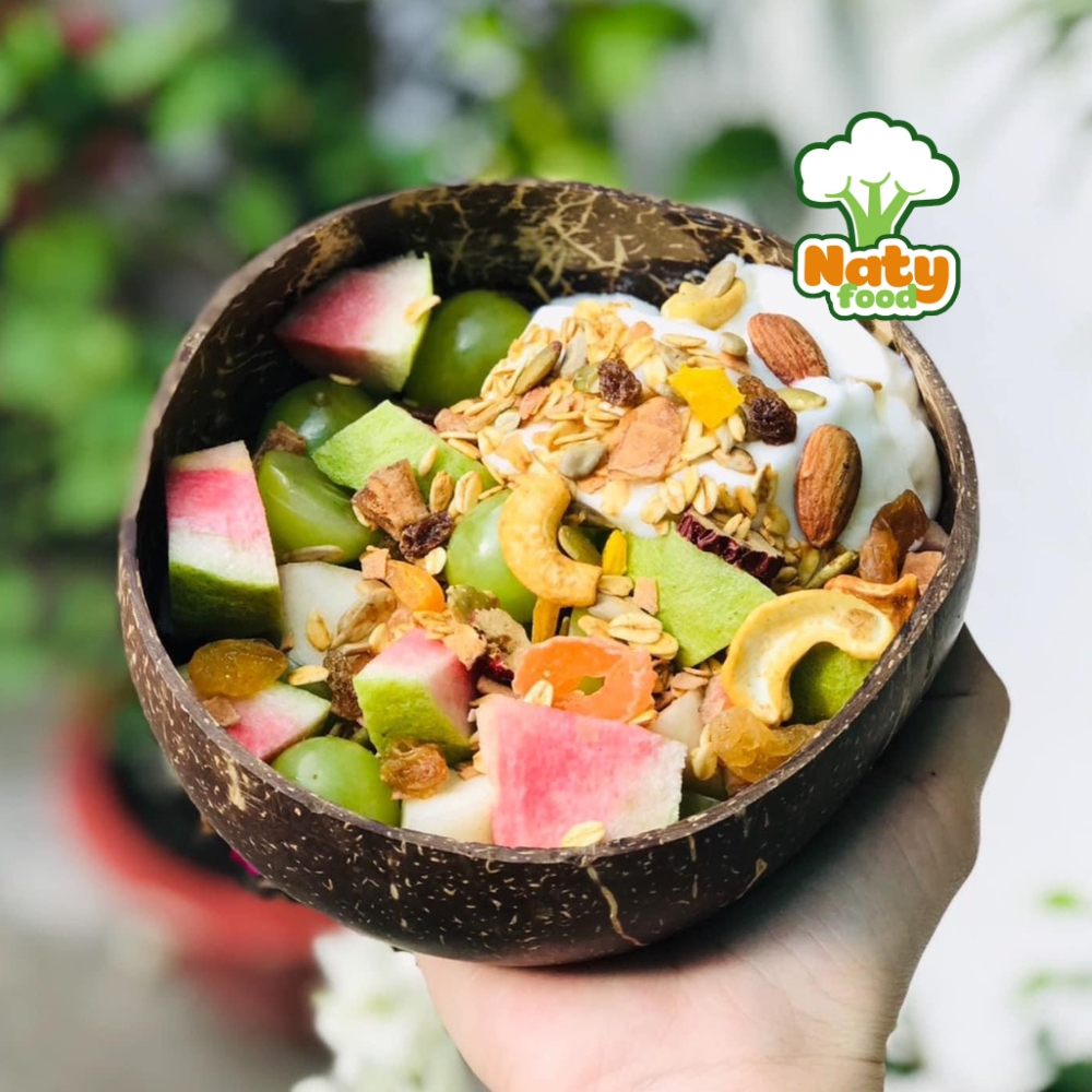 Granola Siêu Hạt 500G Ngũ Cốc Dinh Dưỡng Ăn Sáng Tốt Cho Sức Khoẻ NATY SHOP