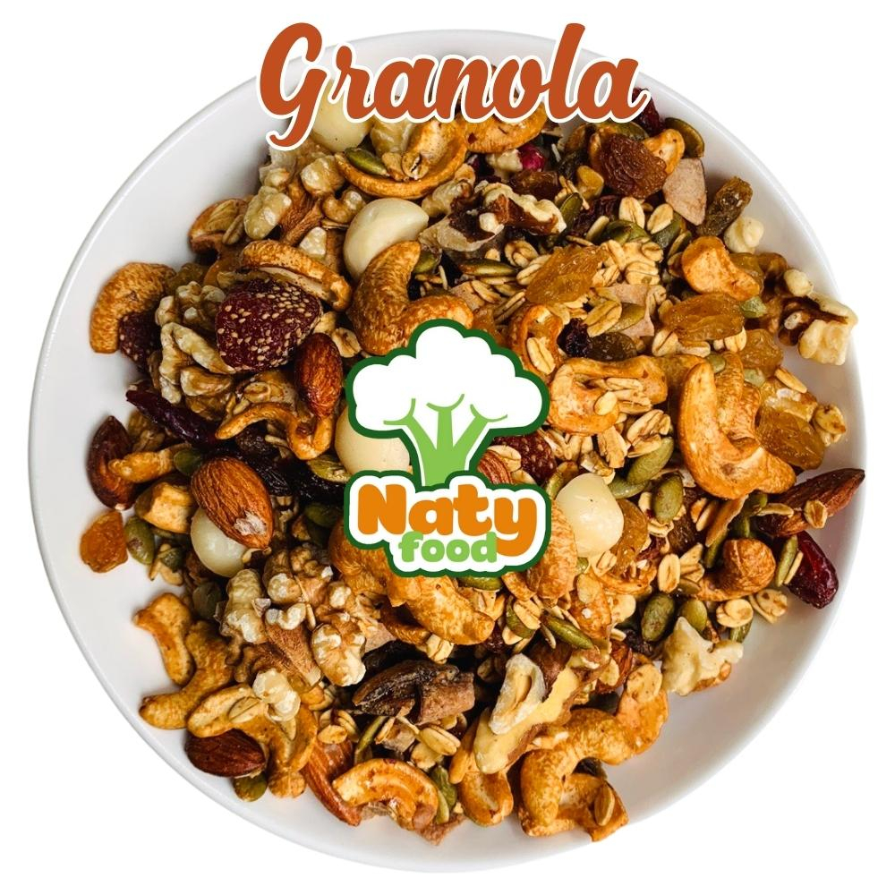 Granola Siêu Hạt 500G Ngũ Cốc Dinh Dưỡng Ăn Sáng Tốt Cho Sức Khoẻ NATY SHOP