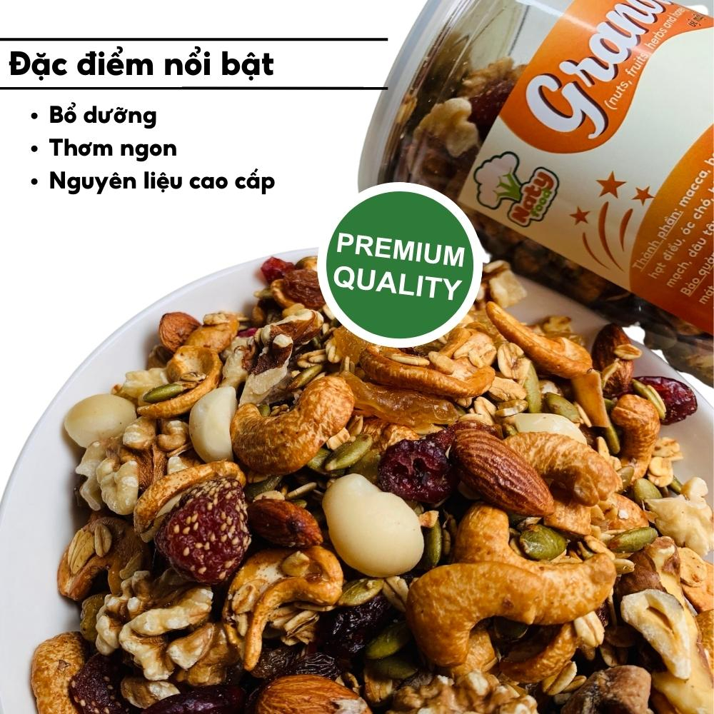 Granola Siêu Hạt 500G Ngũ Cốc Dinh Dưỡng Ăn Sáng Tốt Cho Sức Khoẻ NATY SHOP