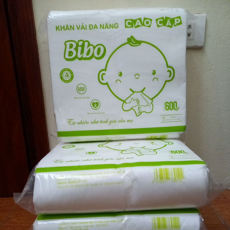 Khăn khô đa năng BIBO - Khăn khô đa năng BIBO bịch 600g