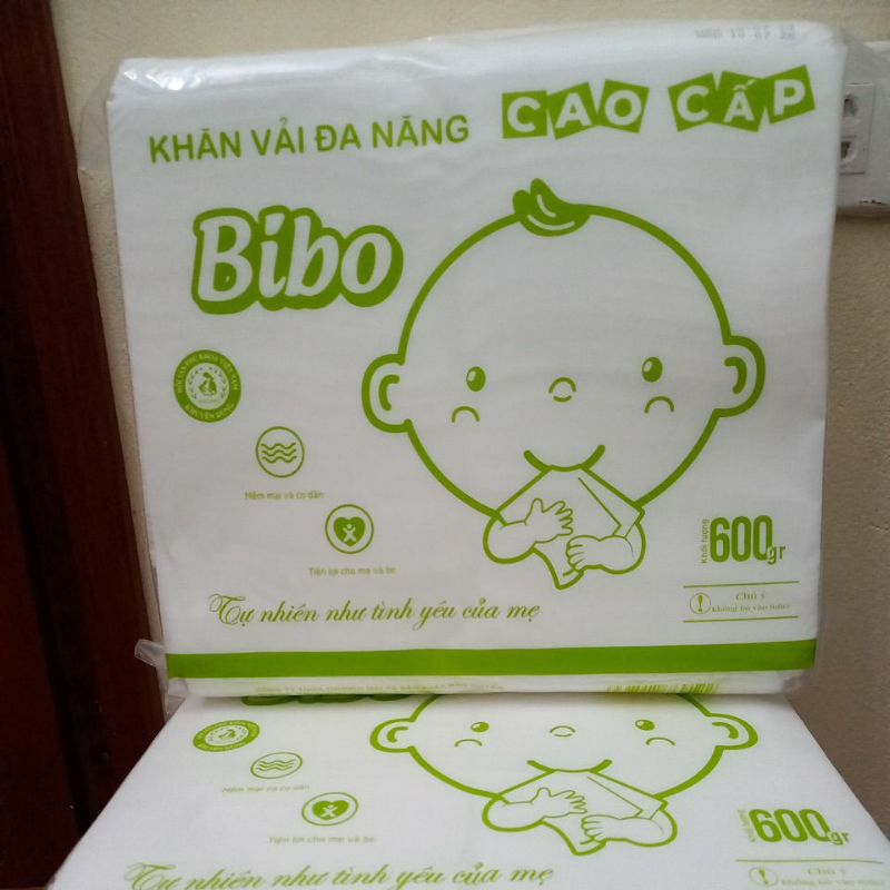 Khăn khô đa năng BIBO - Khăn khô đa năng BIBO bịch 600g