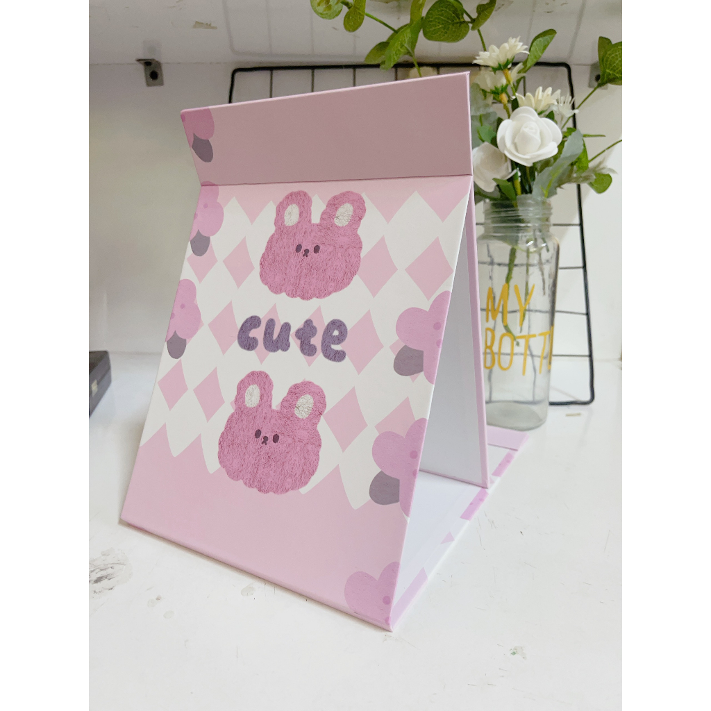 Gương Giấy Gấp 24cm Cute Để Bàn