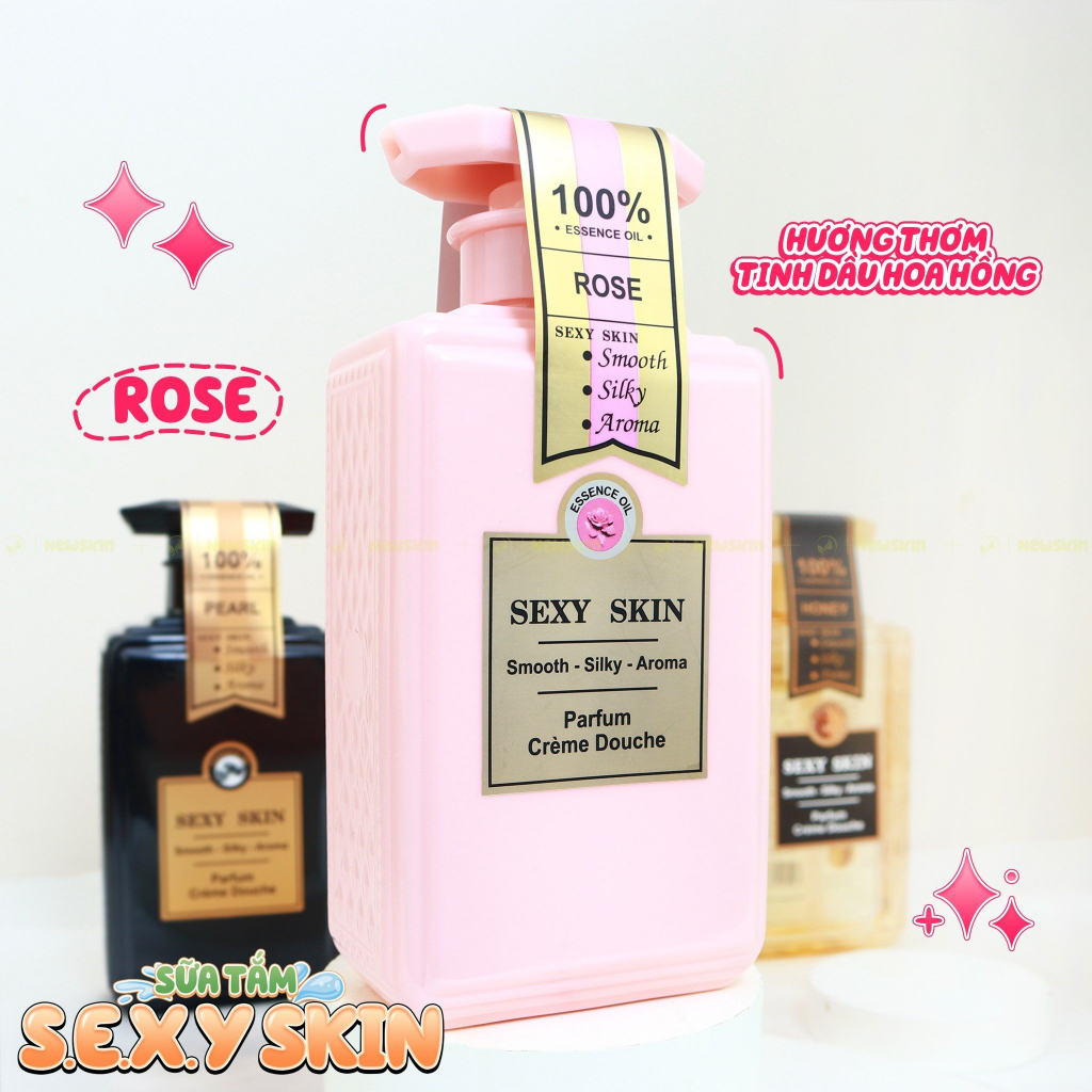 Sữa Tắm Nước Hoa SEXY SKIN Hương Thơm Quyến Rũ 600ml