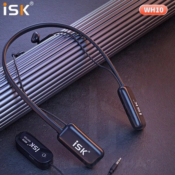 TAI NGHE KIỂM ÂM KHÔNG DÂY ISK WH10 DÙNG CHO LIVESTREAM THÍCH HỢP CHO SOUND CARD, ĐIỆN THOẠI, MIXER, ICON, SOLO