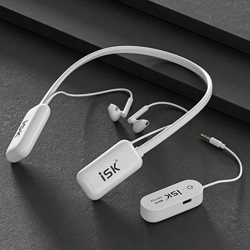 TAI NGHE KIỂM ÂM KHÔNG DÂY ISK WH10 DÙNG CHO LIVESTREAM THÍCH HỢP CHO SOUND CARD, ĐIỆN THOẠI, MIXER, ICON, SOLO
