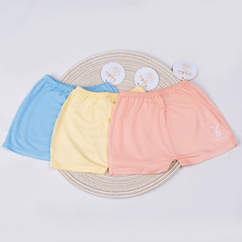 Quần Ngắn Màu và Trắng Vải Sợi Tre Bamboo BabyOlala từ 0kg - 11kg