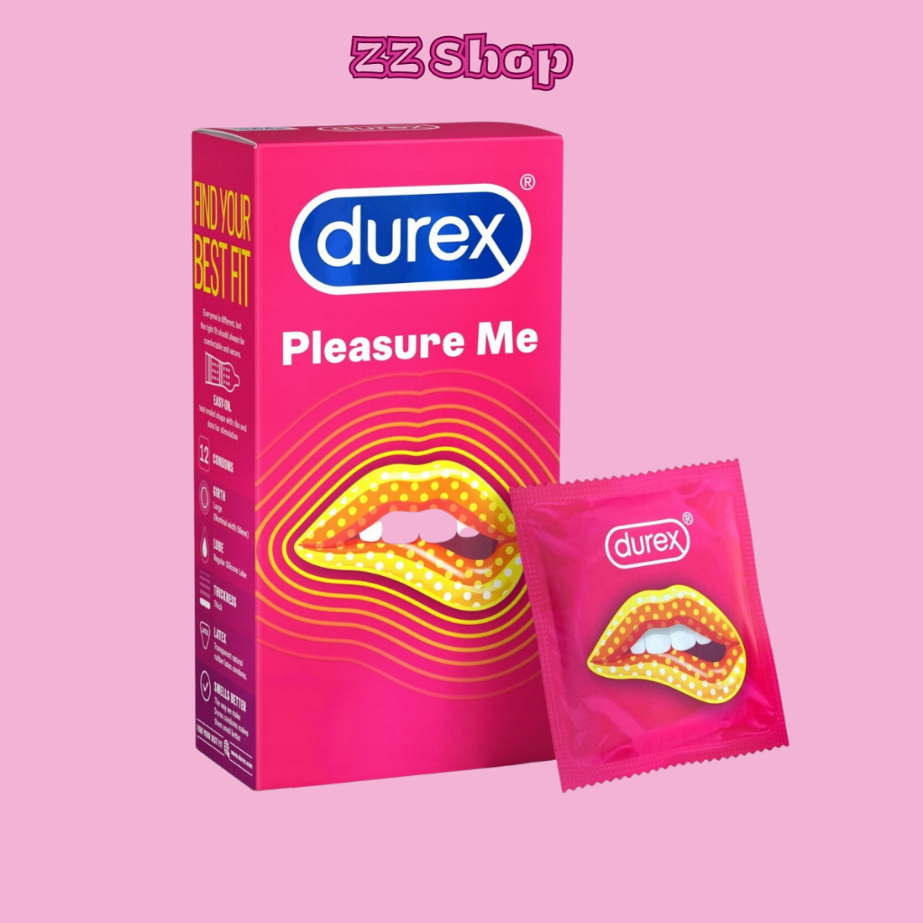 Bộ 2 bao cao su Durex Invisible siêu mỏng và bao cao su gân gai Durex Pleasuremax