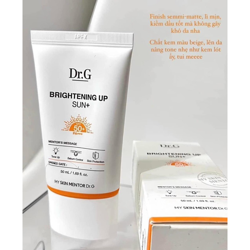 KEM CHỐNG NẮNG DRG BRIGHTENING SUN+ 50ML