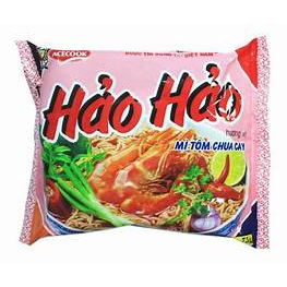 Thùng 30 gói mì HẢO HẢO tôm chua cay 75g Acecook