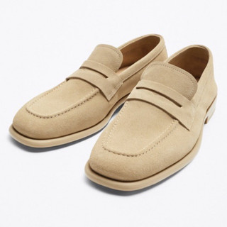 Giày lười nam da mềm Zara authentic PENNY size 42