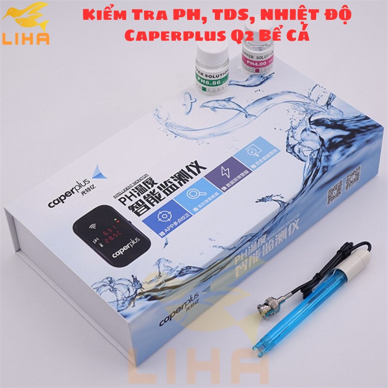 Kiểm Tra PH và TDS Kết Hợp Công Nghệ WIFI Caperplus Q1 Q2 - Giám Sát Công Nghệ Cao Bể Cá