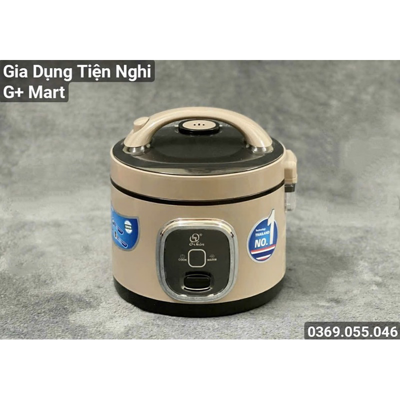 Nồi Cơm Điện Lòng Dày Chính Hãng ORKIN OR12 900W 1,2L Bảo hành 12 tháng - Giadungtiennghigmart