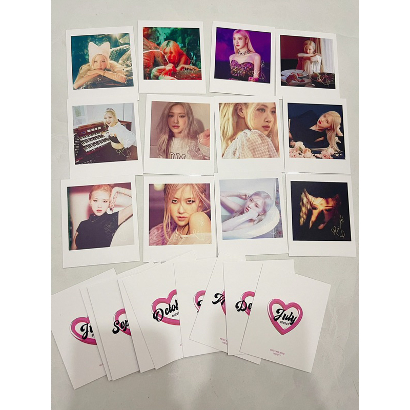 những goods của Rosé Blackpink từ fansite Rosé bar sản xuất