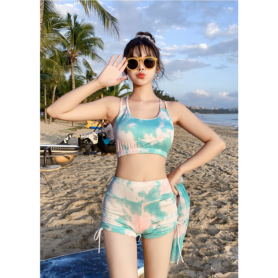 ĐỒ BƠI ĐI BIỂN 3 MÓN KIỂU DÁNG THỂ THAO LANBISHOP119