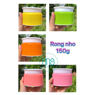 Hủ nhựa Rong nho đựng 150g kem, chiết mỹ phẩm đủ màu