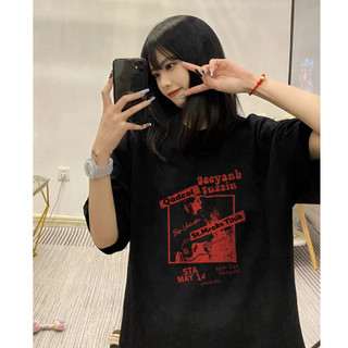 FOCUS local brand fashion áo phông nữ đen tay ngắn levents 100%cotton
