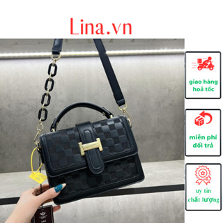 Túi xách nữ cầm tay, đeo chéo Bailinniao H đen size 20