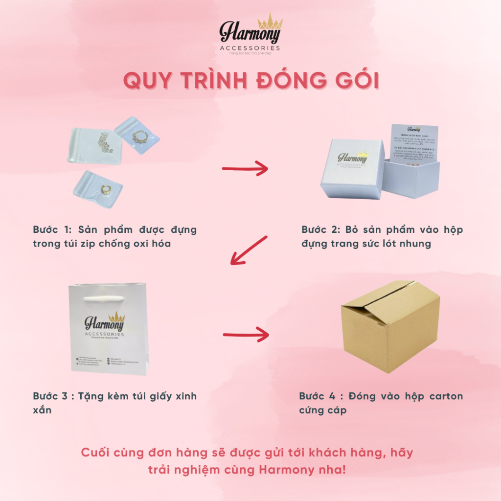 Bông tai bạc nữ khuyên bạc nhiều mẫu mạ vàng nhỏ nhắn K205 | HARMONY ACCESSORIES