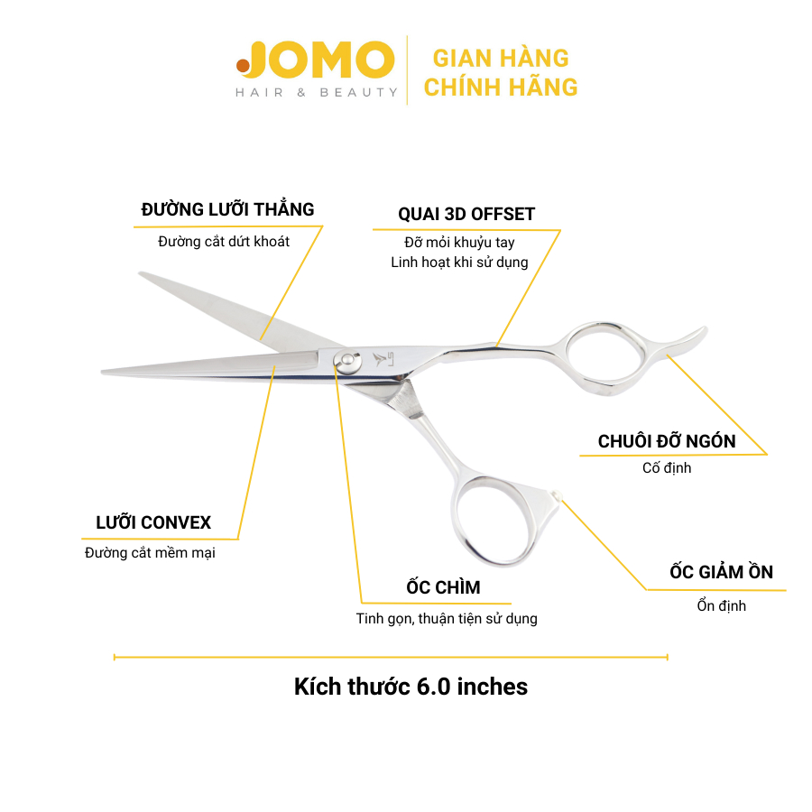 Kéo Cắt tóc VLS JP-602 chính hãng - Jomo Hair & Beauty