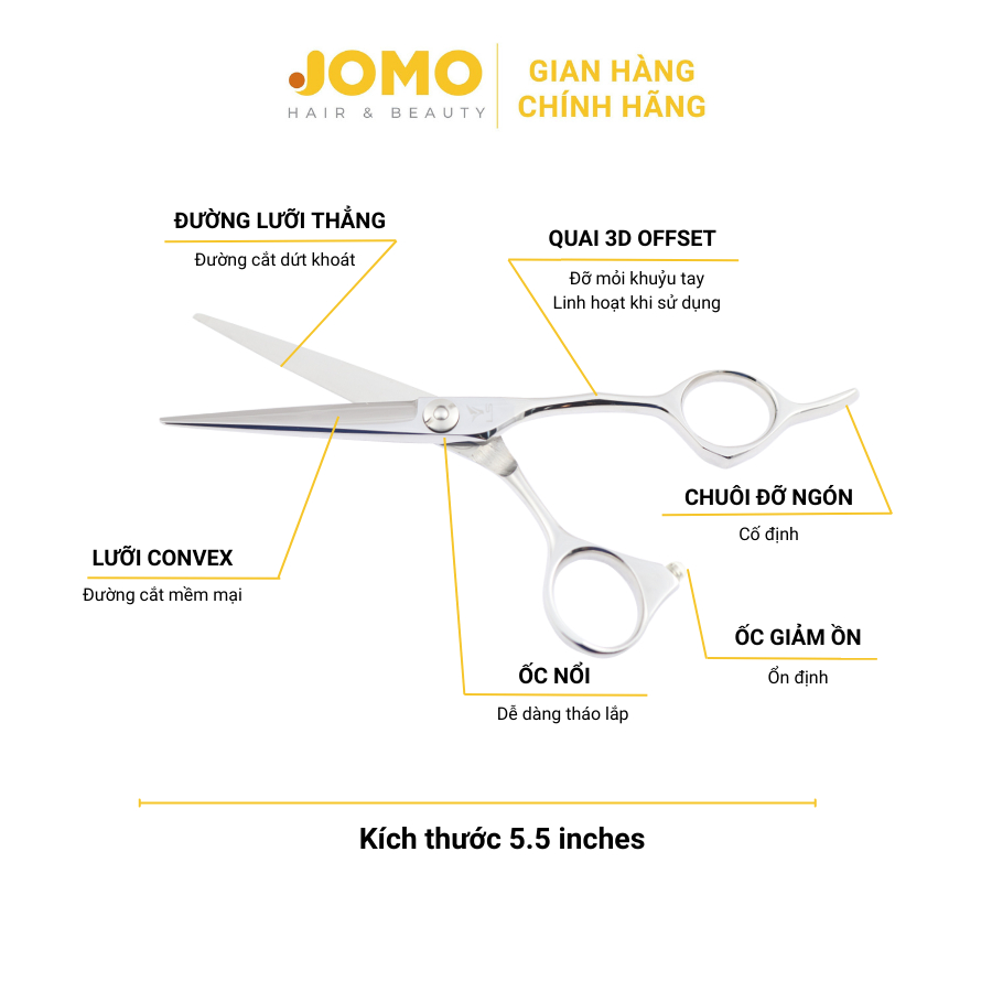 Kéo Cắt tóc VLS JP-552 chính hãng - Jomo Hair & Beauty