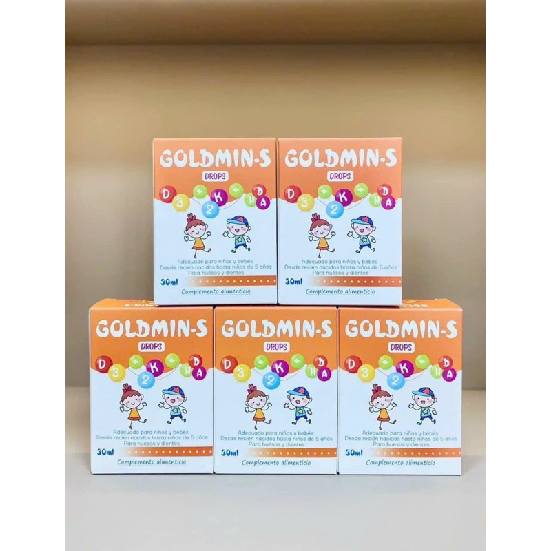 GOLDMIN-S d3k2 bo sung d3k2 dha cho bé giúp  bé phát triển xương  chắc khỏe  , phát triển não bộ tăng hấp thuj canxi