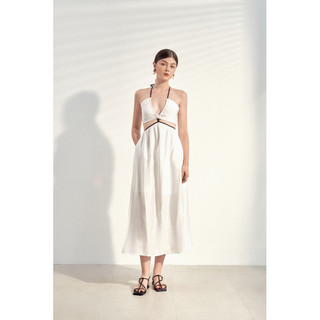 SAP-Đầm cột dây linen xước