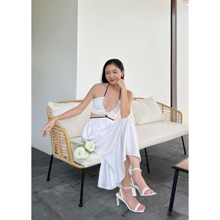 SAP-Đầm cột dây linen xước