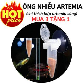 (MUA 3 TẶNG 1) Ống nhiễu artemia dán hồ cá - khuyến cáo chỉ nên dùng cho artemia sống - Phụ kiện cá cảnh | Hingaostore.