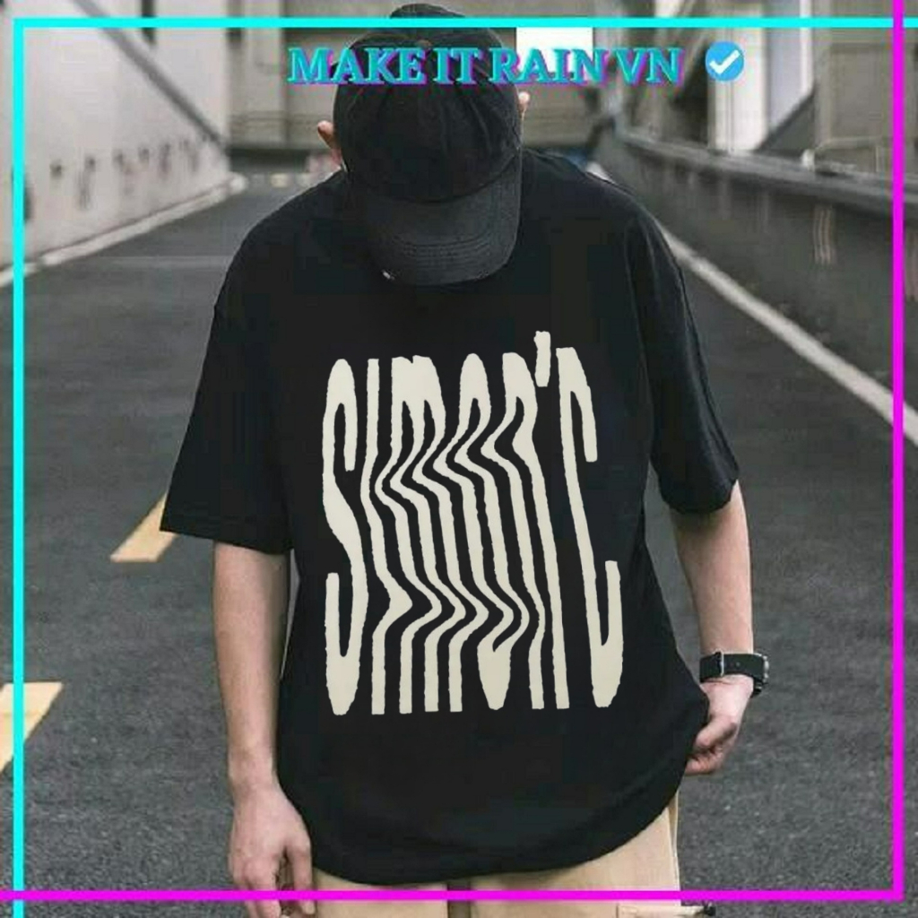 Áo Thun Tay Lỡ Unisex SIMON  Make It Rain VN, Áo Phông Nam Nữ Form Rộng, có hình ảnh video