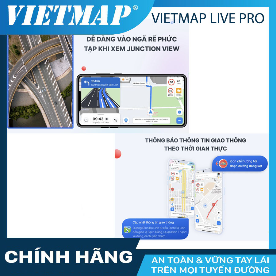 Vietmap Live Pro dẫn đường cho oto có đầy đủ cảnh báo giao thông | BigBuy360 - bigbuy360.vn