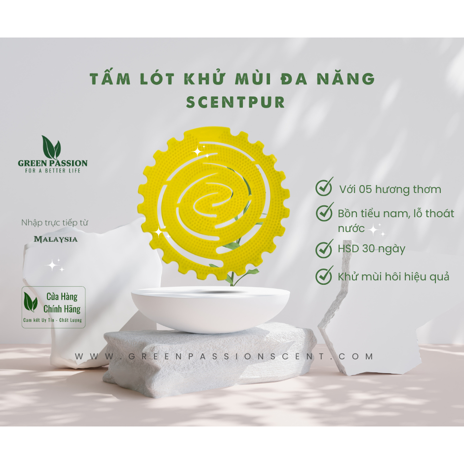Tấm lót khử mùi đa năng ScentPur - Hương Citrus