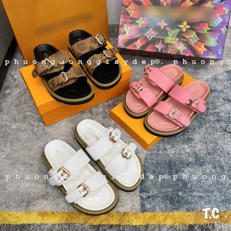 Dép lê quai ngang tag xích chuẩn L1 fullbox qc