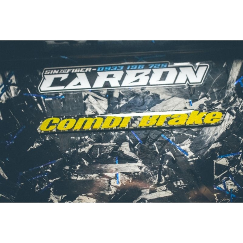 LOGO Combi Brake Dẻo Vàng Đúc Sợi CarbonFiber Cao Cấp