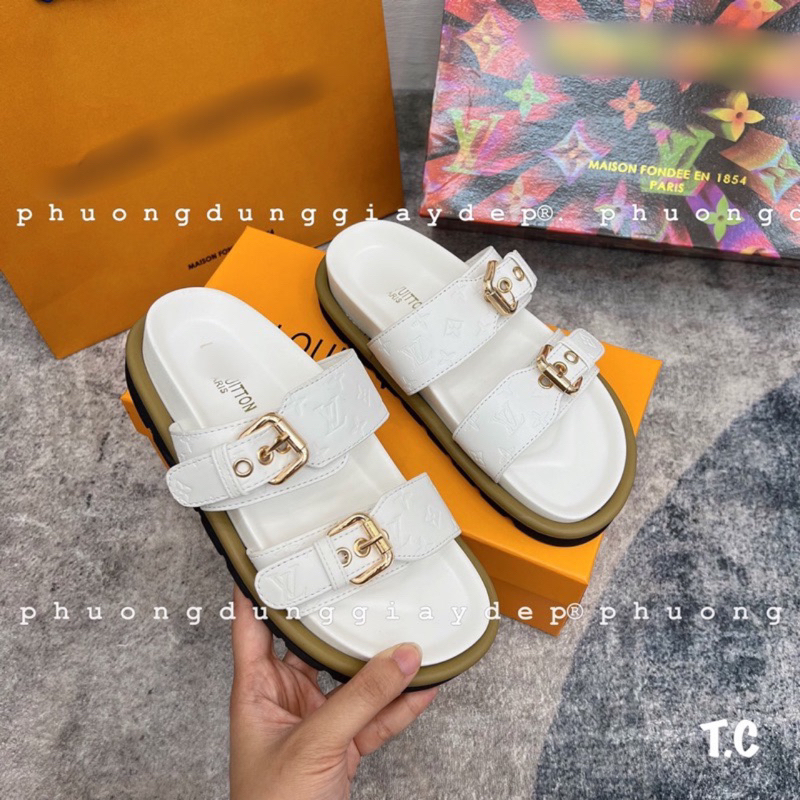 Dép lê quai ngang tag xích chuẩn L1 fullbox qc