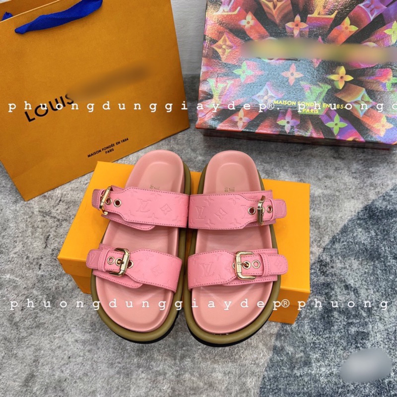 Dép lê quai ngang tag xích chuẩn L1 fullbox qc