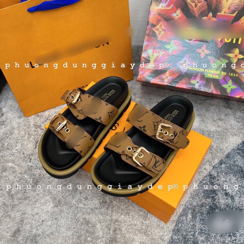 Dép lê quai ngang tag xích chuẩn L1 fullbox qc