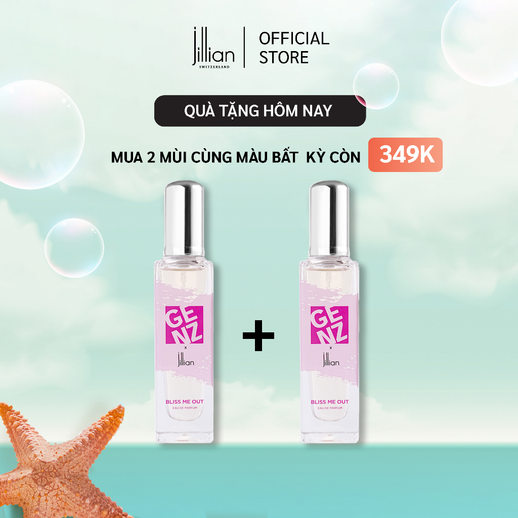 Nước hoa GenZ x Jillian Nữ Bliss Me out 35ml - ngọt ngào, tinh nghịch, vui vẻ