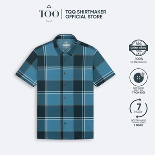 Áo sơ mi thun ngắn tay cao cấp TQQ dáng Slimfit SMK02C trẻ trung, thời trang, hạn chế nhăn, co giãn thoải mái