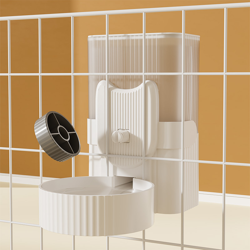 Bình Nước Uống, Bình Thức Ăn Gắn Chuồng Chó Mèo Hàng Cao Cấp KÍch Thước 21x12x20cm