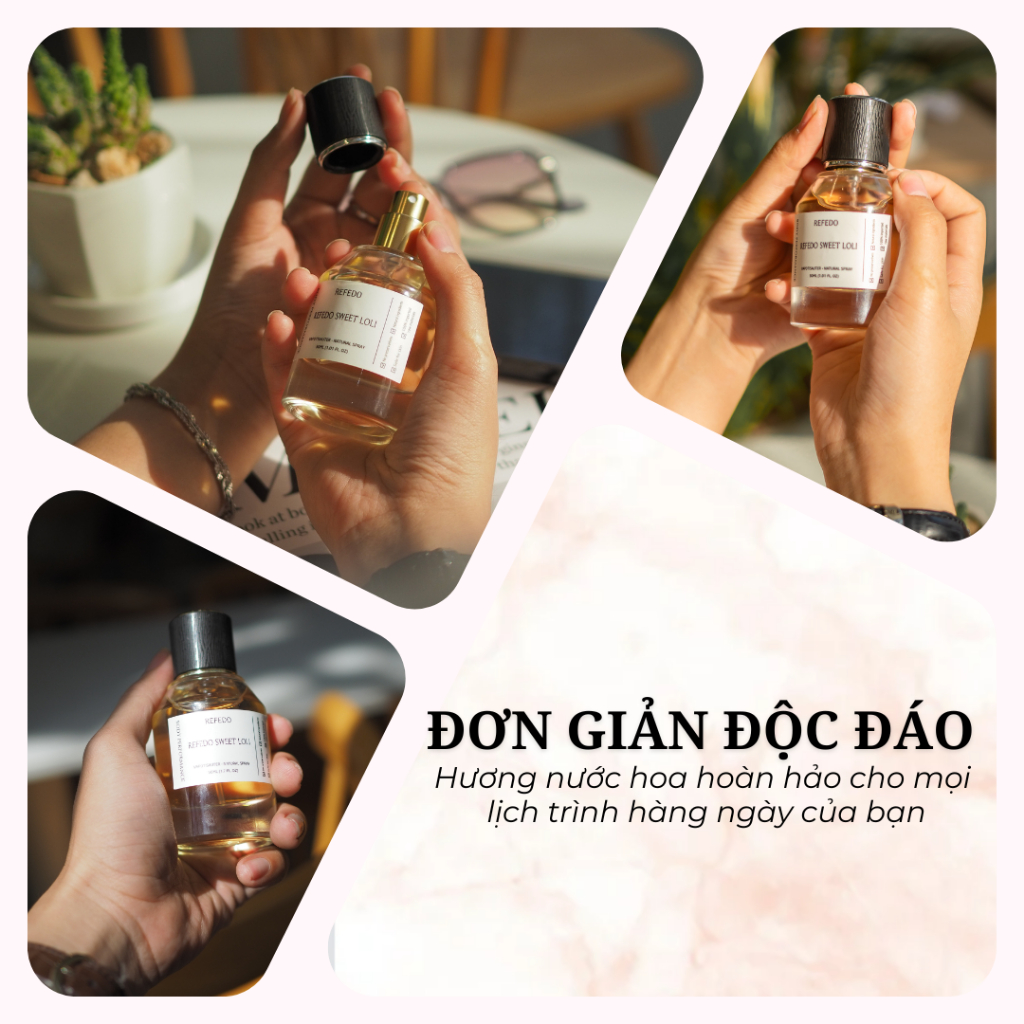 Nước Hoa Nữ Thơm Lâu REFEDO Thơm Lưu Hương Lâu Ngọt Nhẹ Nhàng Quyến Rũ 10ML