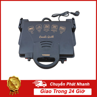 Máy ép bánh mì tiross 965 nóng giòn chỉ trong 2-3p