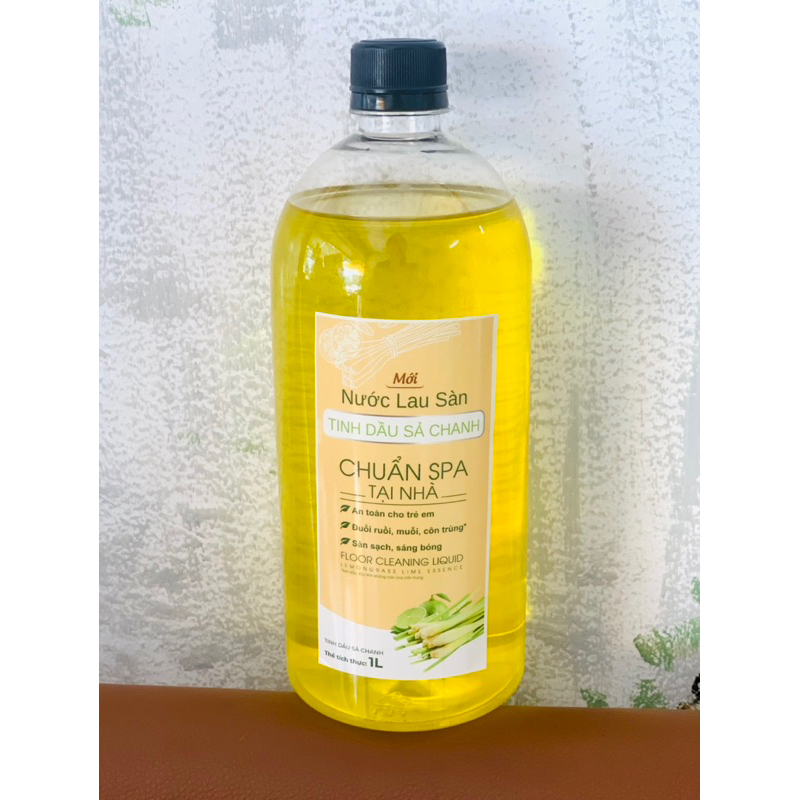 Nước lau sàn nhà tinh dầu SẢ CHANH-BẠC HÀ-LAVENDER 1000ml - Đuổi muỗi, côn trùng, sàn sạch, sáng bóng