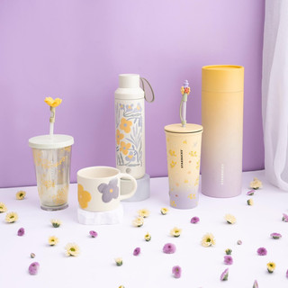 Cold cup starbucks stopper bông hoa - 16oz