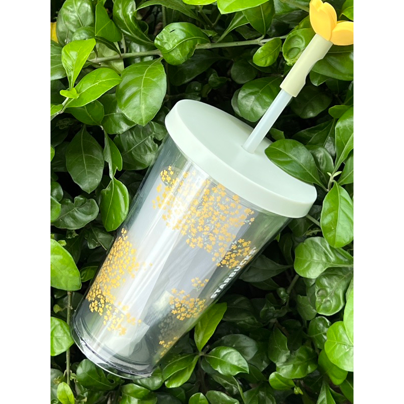 Cold Cup Starbucks Stopper Bông Hoa - 16OZ