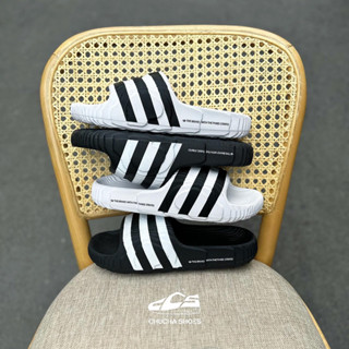 [Chính Hãng] Dép Adidas Adilette 22 Đen & Trắng Sọc