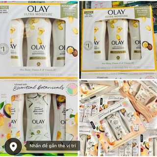 Set 3 Chai Sữa Tắm Olay vàng Ultra moisture